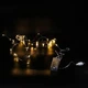 Xmas гирлянда 50 Led 5M на медной проволоке Капля росы WW WARM работает от батареек+USB Теплый белый - изображение 4