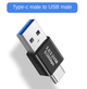 Адаптер перехідник з'єднувач USB 3.0\3.1 Male - Type C Male Black - изображение 1