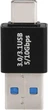Адаптер перехідник з'єднувач USB 3.0\3.1 Male - Type C Male Black - изображение 3