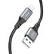 Кабель Hoco X92 USB to MicroUSB 3m black - зображення 4