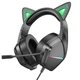 Навушники накладні Borofone BO106 ігрові з вушками та LED підсвічуванням elf cat - зображення 1