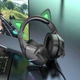 Навушники накладні Borofone BO106 ігрові з вушками та LED підсвічуванням elf cat - зображення 2