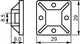 База для двух хомутов (стяжек) 30х30мм клеевая нейлон белый (1 шт.) [A0150090017] PC-30 АСКО - изображение 2