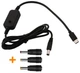 Кабель-адаптер Type-C PD на DC (5.5×2.1) триггер с регулировкой напряжения 5V 9V 12V 15V 20V для роутера и другой техники - изображение 1