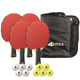 Набір для настільного тенісу Joola Quattro 4 Bats 10 Balls (54818) - зображення 1