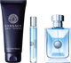 Zestaw męski Versace Pour Homme Woda toaletowa 100 ml + Miniaturka Woda toaletowa 10 ml + Żel pod prysznic 150 ml (8011003889235)  - obraz 2