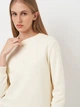 Свитшот женский GANT Reg Tonal Shield C-Neck Sweat 4200663-116 S Белый (7325707172793) - изображение 4