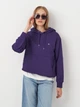 Худи женское GANT Shield Hoodie 4201413-544 M Фиолетовое (7325707703799) - изображение 1