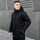 Чоловіча зимова Парка Pobedov Seniora Udacha Gray Чорна розмір 3XL - зображення 3