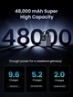 Зовнішній акумулятор Ugreen PB770 48000 mAh потужністю 300W, Grey - зображення 3