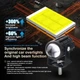 2 Фары светодиодных LED для мотоцикла белый / белый - изображение 6