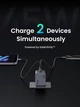 Мережевий зарядний пристрій UGREEN X707 2xUSB-C 45W PD GaN Tech QC4.0 PD3.0 Space Gray (35008) - зображення 6