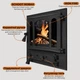 Дверца для печи Iron Fire Amber 465х485 мм со стеклом чугунная - изображение 6