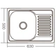 Мийка кухонна Zerix Z6350-06-160D (decor) (ZM0562) - изображение 2