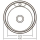Мийка кухонна Zerix Z490-08-180D (decor) (ZX1585) - изображение 2