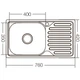 Мойка кухонная Zerix Z7642-08-180E (Satin) (ZX1602) - изображение 3