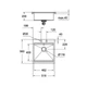 Кухонна мийка K800 (50 cm) Grohe EX-2 Sink (31583SD0) - зображення 2
