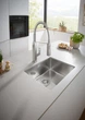 Смеситель для кухни с гибким изливом Grohe Eurocube (31395000) - изображение 3