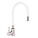 Смеситель для кухни Zerix LR74004-3 с белым гибким изливом (LL1203) - изображение 1