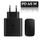 Мережевий зарядний пристрій 45W PD Adapter EP-TA800 Black - изображение 1