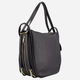 Torebka shopper damska ze skory naturalnej Venezia D032LEBLTOR100 Czarna (5906140581148) - obraz 3