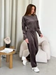 Костюм жіночий плюшевий кофта та штани Casual Style Collection L-XL коричневий - зображення 5