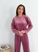 Костюм женский плюшевый кофта и штаны Casual Style Collection L-XL розовый - изображение 11