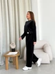 Костюм женский плюшевый кофта и штаны Casual Style Collection L-XL черный - изображение 2