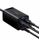Мережевий зарядний пристрій Baseus GaN3 Pro Desktop Fast Charger 2C+2U 65W (Cable Type-C to Type-C 100W(20V/5A) 1m) Black (CCGP040101) - изображение 4