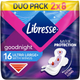 Прокладки гігієнічні Libresse Ultra Goodnight Нічні 6 крапель 16 шт (7322540960273) - зображення 1