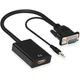 Перехідник з VGA HDMI з аудіо та живленням (035i) - зображення 2
