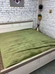 Плед пушистый из флиса на диван 240х215 см Зеленый (П4К-mur-flis-pled-002-04) - изображение 3