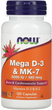 Вітамін Д3 К2 NOW Foods MEGA D-3 MK-7 120 vcaps - зображення 1