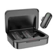 Мікрофон Петлічний Бездротовий подвійний в кейсі Hoco DI56 Twin Lightning Чорний - зображення 2
