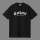 Футболка унисекс с готической надписью Carhartt размер L черного цвета - изображение 1