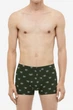 Набор коротких хлопковых боксеров H&M 5 шт M Khaki green/black разноцветный 2016 - изображение 2