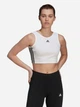 Спортивный топ женский Adidas W 3S CRO GT3028 XL Белый (4064044676399) - изображение 1