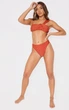Топ купальний на одне плече коричневого кольору XL PrettyLittleThing - зображення 3