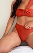 Топ купальний на одне плече коричневого кольору XL PrettyLittleThing - зображення 7