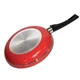 Сковорода антипригар Stenson MH-0621 d26см із кришкою скло Red - зображення 4