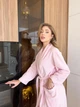 Жіночий довгий велюровий халат In Love з паском та кишенями COSY 50 Рожевий (cosy2204666s3) - изображение 4
