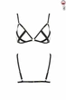 Відкритий бюстгальтер-стрепи Passion Exclusive NICKY BRA L/XL Чорний - зображення 2