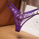 Жіночі прозорі трусики стрінги сексуальні Honey Fashion Accessories S/М/L фіолетовий (2-273) - зображення 1