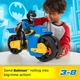 Игровой набор Бэтмен Fisher-Price Imaginext DC Batcyle XL & Batman Лига Справедливости Бетцикл мотоцикл HNM32 - изображение 3