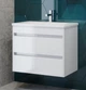 Тумба подвесная JUVENTA Otto-65 белая с умывальником Soft-65 - изображение 3