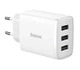 Зарядное устройство Baseus 3USB 3.4A 17W Compact White (CCXJ020102) - изображение 1