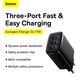 Зарядное устройство Baseus 3USB 3.4A 17W Compact Black CCXJ020101 (CCXJ020101) - изображение 4