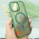 Чохол TPU+PC Flush with MagSafe для Apple iPhone 14 (6.1") Dark green - зображення 3