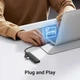 Концентратор UGREEN CM219 4-Port USB 3.0 Hub портативный тонкий 4-портовый USB 5Gbps концентратор 15 см Black (25851) - изображение 6