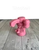 Пистолет пулемет мыльных пузырей на батарейках Bubble Gun 3407 детский генератор мыльных пузырей Розовый - изображение 3